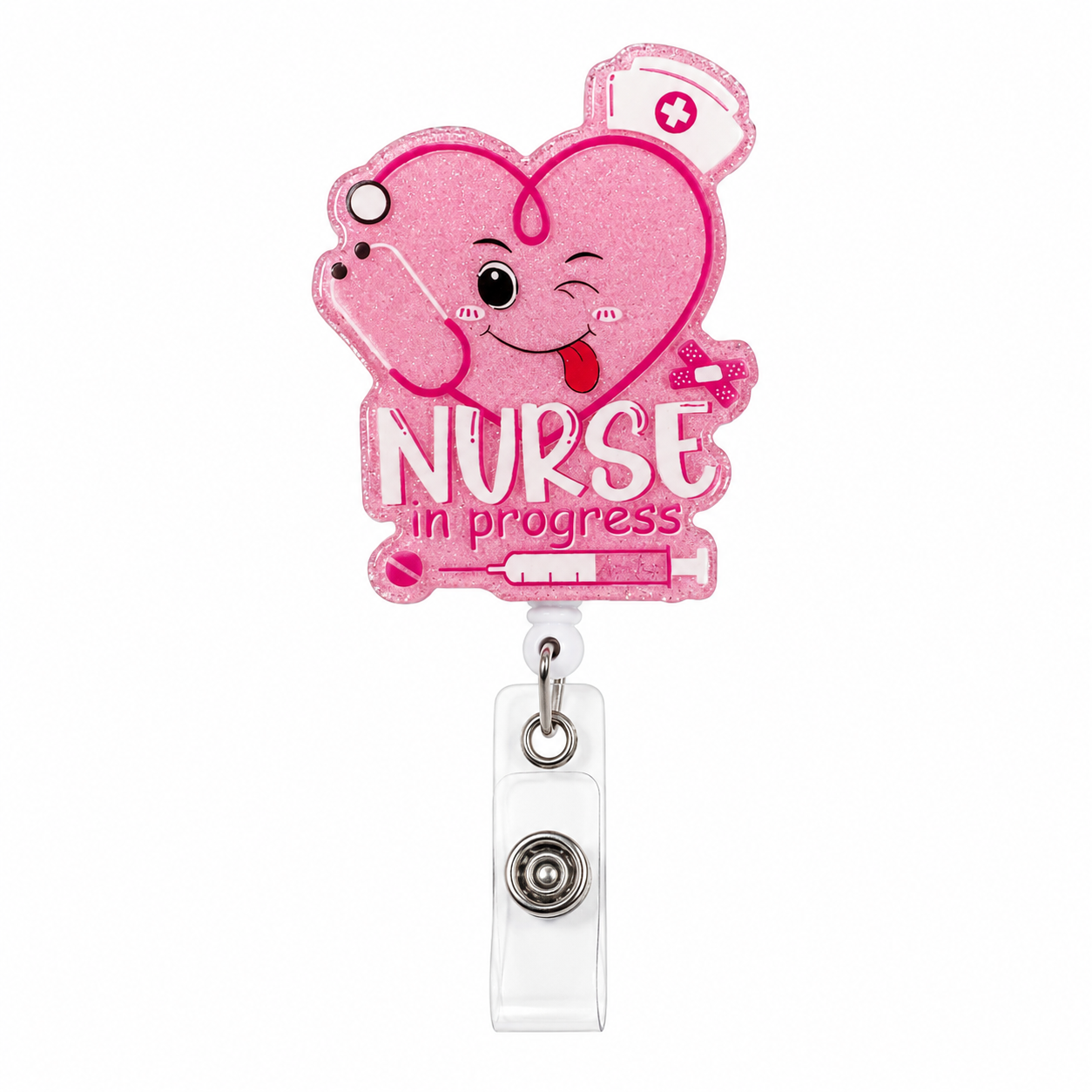 Nurse in Progress Badge Reel (Heart)